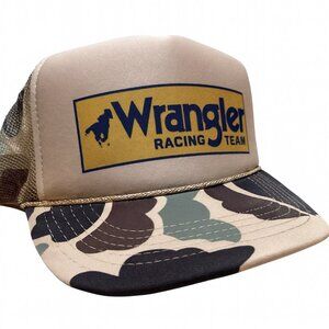 Wrangler Racing Team Camo Trucker Hat